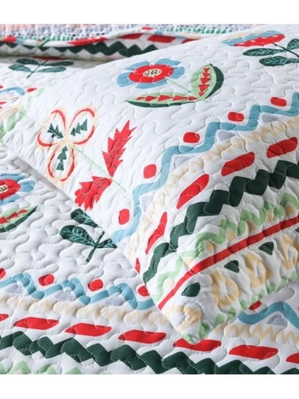 2 piece twin cotton quilt set